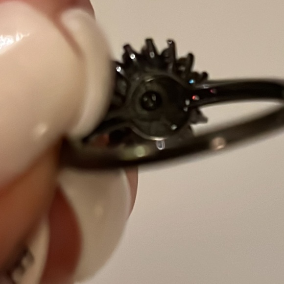 🌺HP🌺Amethyst Crystal Halo Ring sz7 - Picture 11 of 12